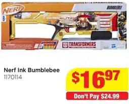 Mr Toys Nerf Ink Bumblebee offer