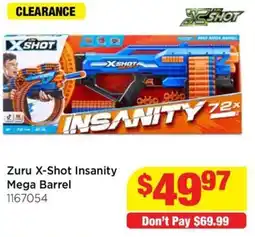 Mr Toys Zuru X-Shot Insanity Mega Barrel offer