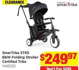 Mr Toys SmarTrike STR5 B&W Folding Stroller Certified Trike offer