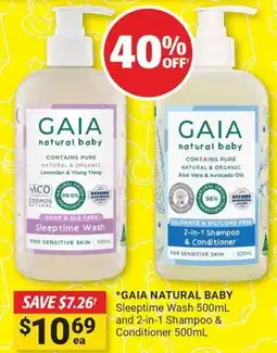 Cincotta Chemist Gaia natural baby offer