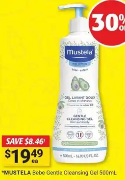 Cincotta Chemist Mustela bebe gentle cleansing gel offer