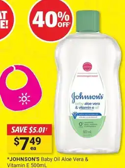 Cincotta Chemist Johnson's Baby Oil offer