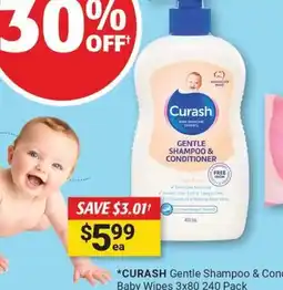 Cincotta Chemist CURASH Gentle Shampoo & Conditioner Pump offer