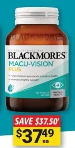 Cincotta Chemist Macu-Vision Plus 120 Tablets offer