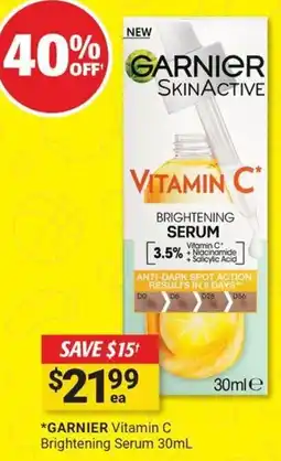 Cincotta Chemist GARNIER Vitamin C Brightening Serum offer