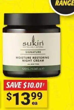 Cincotta Chemist Moisture restoring night cream offer