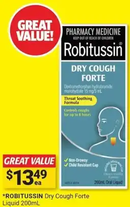 Cincotta Chemist ROBITUSSIN Dry Cough Forte offer
