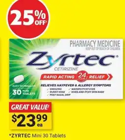 Cincotta Chemist Zyrtec offer
