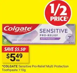Cincotta Chemist Colgate sensitive pro-relief offer