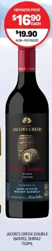 Harry Brown Jacob's creek double barrel shiraz offer