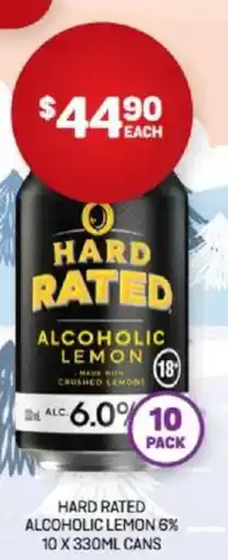 Harry Brown Hard rated alcoholic lemon offer
