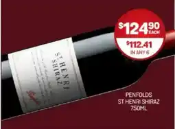 Harry Brown ST HENRI SHIRAZ offer