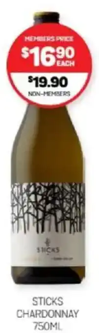 Harry Brown STICKS CHARDONNAY offer
