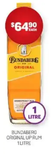 Harry Brown BUNDABERG ORIGINAL UP RUM offer