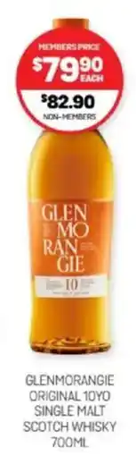 Harry Brown GLENMORANGIE ORIGINAL 10YO SINGLE MALT SCOTCH WHISKY offer