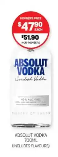Harry Brown ABSOLUT VODKA offer