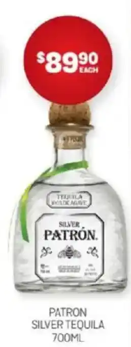 Harry Brown PATRON SILVER TEQUILA offer