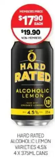 Harry Brown HARD RATED ALCOHOLIC LEMON offer