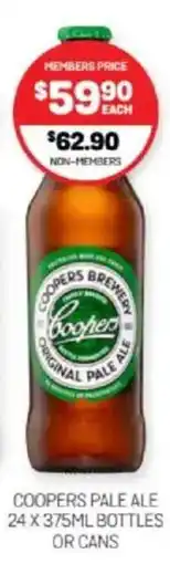 Harry Brown COOPERS PALE ALE offer