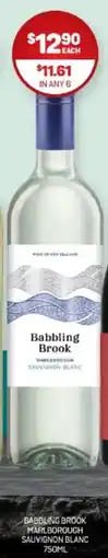 Harry Brown Babbling brook marlborough sauvignon blanc offer