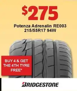 Jax Tyres BRIDGESTONE offer