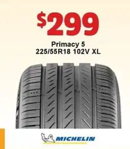 Jax Tyres MICHELIN Primacy 5 offer