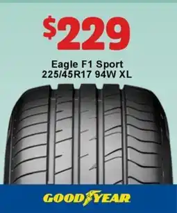 Jax Tyres GOOD YEAR Eagle F1 Sport offer
