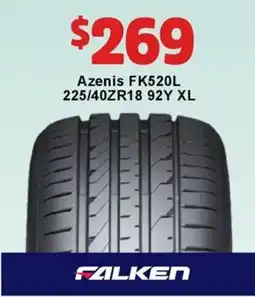 Jax Tyres FALKEN Azenis offer