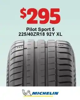Jax Tyres MICHELIN Pilot Sport 5 offer