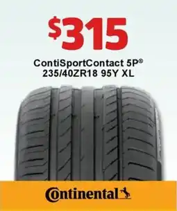 Jax Tyres Conti Sport Contact 5P offer