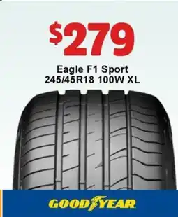 Jax Tyres GOOD YEAR Eagle F1 offer