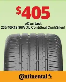Jax Tyres Continental eContact offer