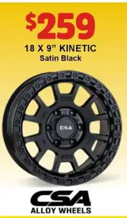 Jax Tyres KINETIC Satin Black offer