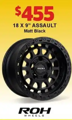Jax Tyres ASSAULT Matt Black offer