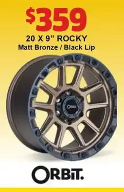 Jax Tyres ROCKY Matt Bronze Black Lip offer