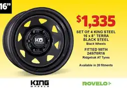 Jax Tyres SET OF 4 KING STEEL offer