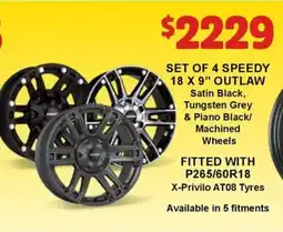 Jax Tyres SET OF 4 SPEEDY offer