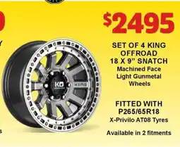 Jax Tyres SET OF 4 KING OFFROAD offer