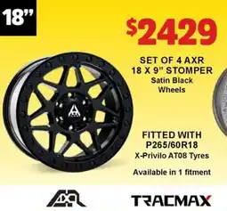 Jax Tyres SET OF 4 AXR offer