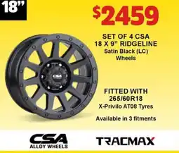 Jax Tyres SET OF 4 CSA offer