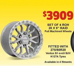 Jax Tyres SET OF 4 ROH offer