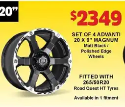 Jax Tyres SET OF 4 ADVANTI offer