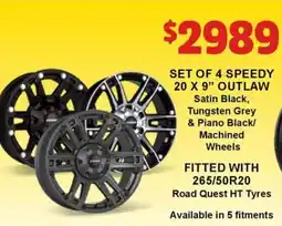 Jax Tyres SET OF 4 SPEEDY offer