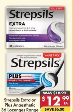 Pharmacy4Less Strepsils Extra or Plus Anaesthetic offer