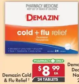 Pharmacy4Less Demazin Cold & Flu Relief offer