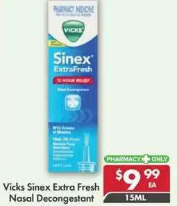 Pharmacy4Less Vicks Sinex Extra Fresh Nasal Decongestant offer