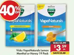 Pharmacy4Less Vicks VapoNaturals Lemon Menthol or Honey offer