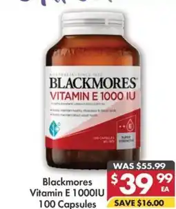 Pharmacy4Less BLACKMORES VITAMIN E offer