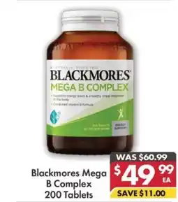 Pharmacy4Less Blackmores Mega B Complex offer