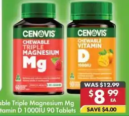 Pharmacy4Less Cenovis Chewable Triple Magnesium offer